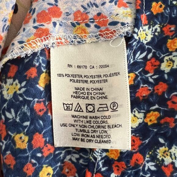 Anthro HD in Paris Floral Boho Top Size 2 - Picture 4 of 5